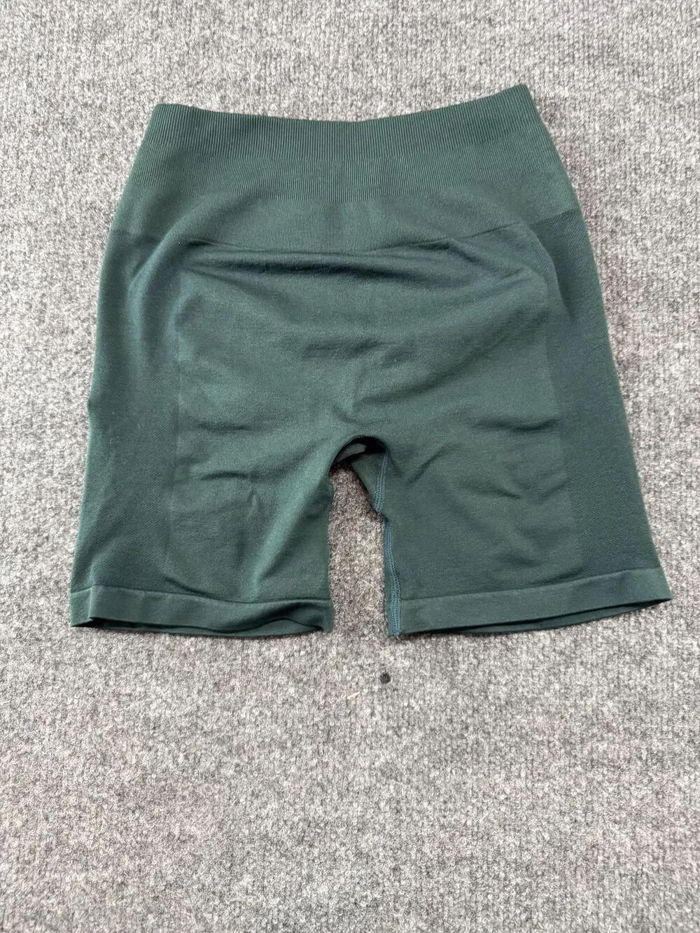 AUROLA Biker Shorts Womens Small Green High Waist Seamless 5.5 Inseam Gym Yoga